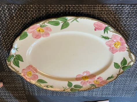 Vintage FRANCISCAN DESERT ROSE Platter / 14 Inch - Etsy