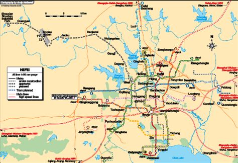 Hefei - city map | Country profile | Railway Gazette International