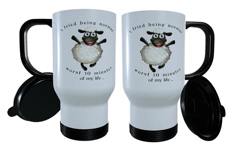 Funny Sheep Travel Mug I Tried Being Normal Worst 10 - Etsy UK