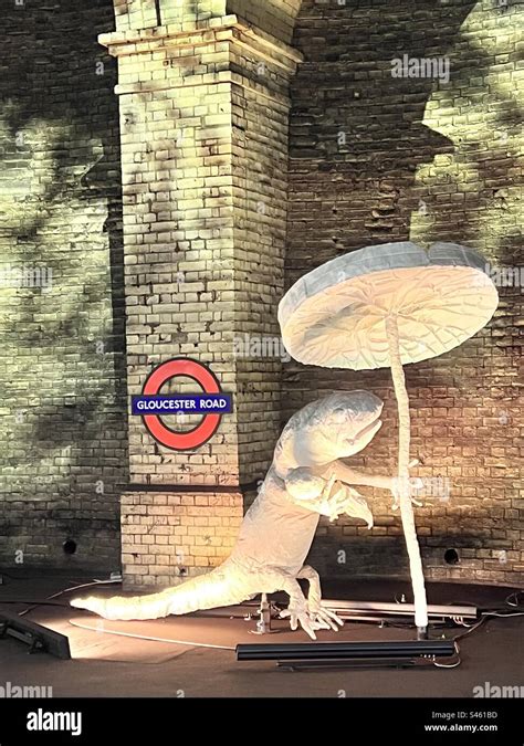 London Gloucester Road Station Art Installation by Monster Chetwynd Stock Photo - Alamy