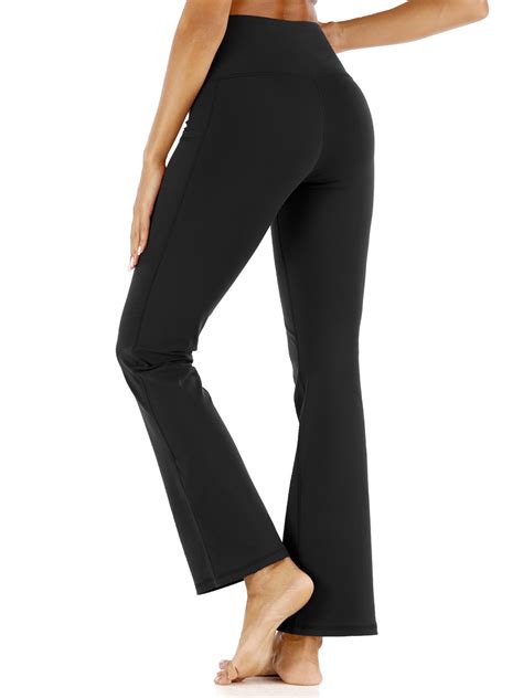 Avamo - Bootcut Yoga Pants for Women with Pockets Wide Leg Women's Trousers High Waisted Workout ...