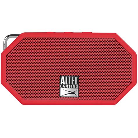 Altec Lansing Mini H2O 3 Rugged Bluetooth Speaker Red