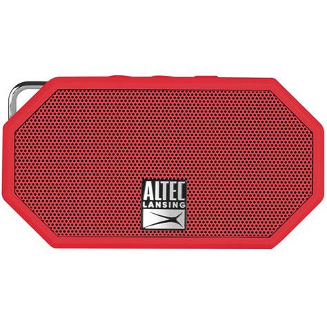 Altec Lansing Mini H2O 3 Rugged Bluetooth Speaker Red