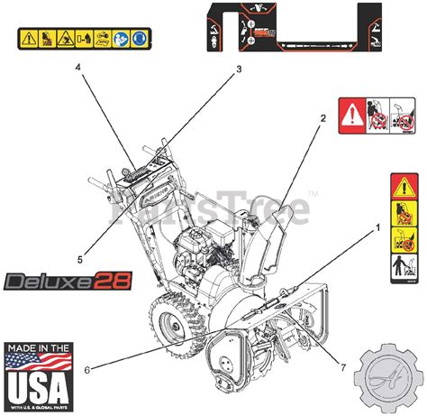 Ariens 921046 - Ariens Deluxe 28" Snow Blower, Ariens AX 254cc engine ...