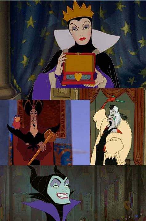 Evil queen, jafar, Cruella de vil, and Maleficent | Cruella de vil ...