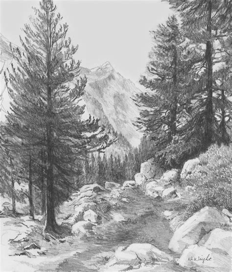 Landscape Drawings in Pencil | Re)Introducing Pencils.com Teaching Artist Diane Wright # ...