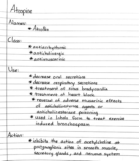 Which of the Following Is a Side Effect of Atropine