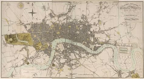 A wonderful old map of London - the city as we know it was barely developed c.200 years ago : pics