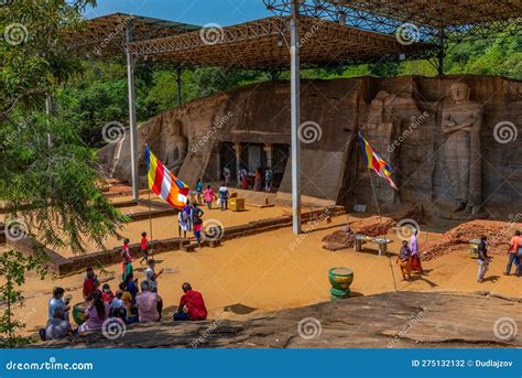 Polonnaruwa, Sri Lanka, February 4, 2022: Buddha Statue at Gal V ...