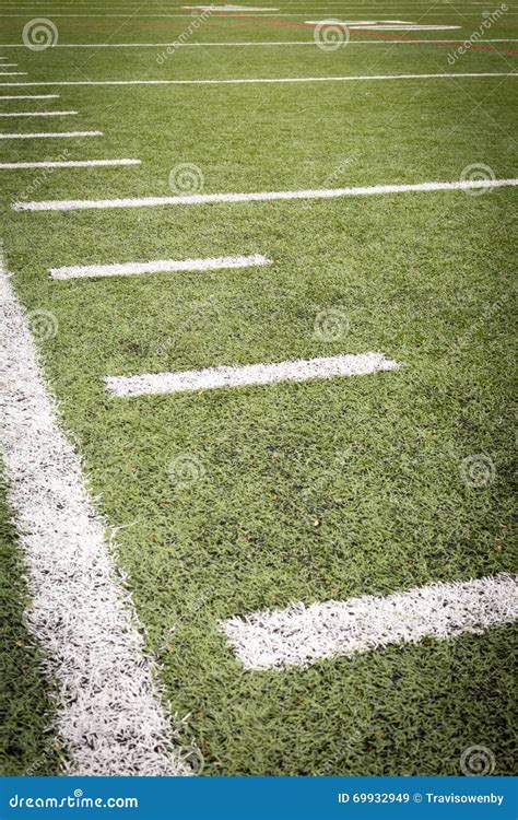 Football Field markings stock image. Image of sport, sideline - 69932949