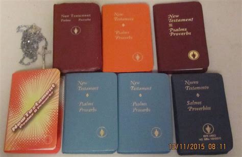 New Testament Psalms & Proverbs Gideon's Pocket Mini KJV Small Bible 7 ...