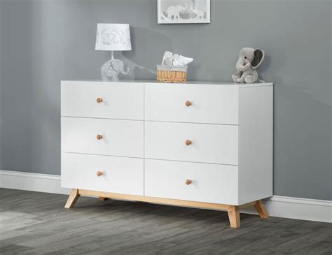 Oxford Baby Visby 6 Drawer Dresser White/Natural | Babies R Us Canada