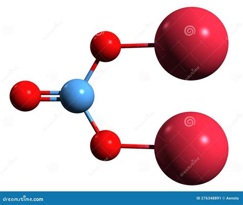 3D Image of Sodium Carbonate Skeletal Formula Stock Illustration ...