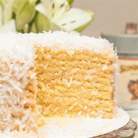 Coconut Smith Island Cake by Tide and Thyme | Coconut cake recipe ...