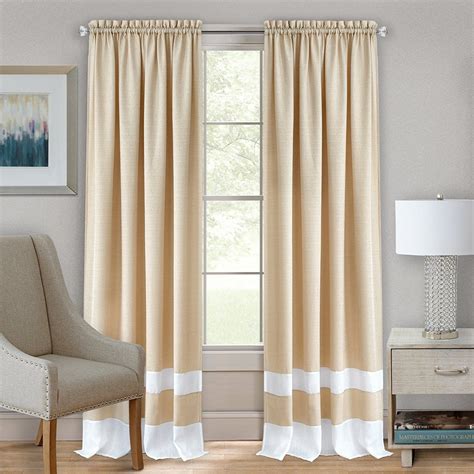 Solid Window Curtain Panel Double Layered Rod Pocket Panel, Tier & Valance Set - Walmart.com ...