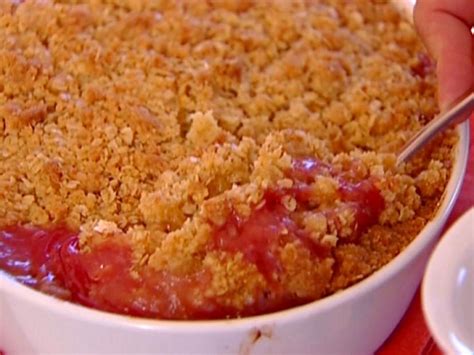 Peach and Raspberry Crisp Recipe | Ina Garten | Food Network