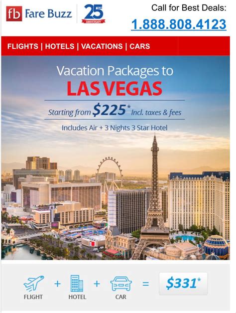 Las Vegas Vacation Package | Vegas vacation, Las vegas vacation ...