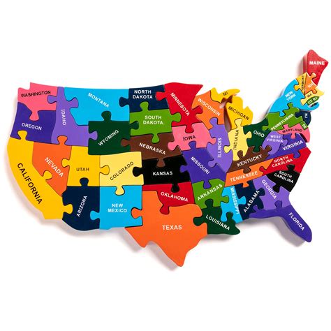 Map of the USA Jigsaw Puzzle – Alphabet Jigsaws