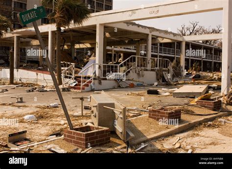 Hurricane Katrina damage in Biloxi Mississippi USA Stock Photo - Alamy