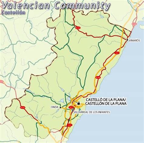 Map of Castellon map for planning your holiday in Castellon, Castellon spain