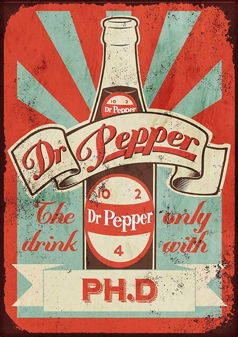 Buy Keviewly Dr Pepper Metal Wall Art Tin Signs Warning Animal Funny ...