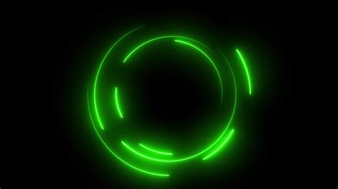 Neon Circle Green Stock Video Footage for Free Download