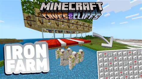 Minecraft Bedrock: EASIEST Iron Farm 1.18 ( 450+ Iron /Hour ) || (PE, PS4, Xbox, Windows 10 ...