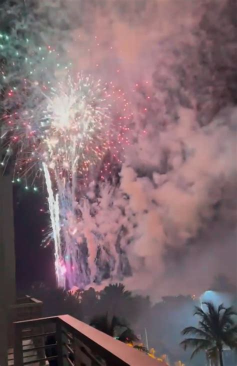 Miami Beach Amazing Fireworks Display and Gambling911.com Has Front Row Seat