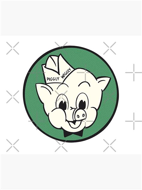 "Piggly Wiggly supermarkets 1950's character pig logo" Poster by Derwatt | Redbubble