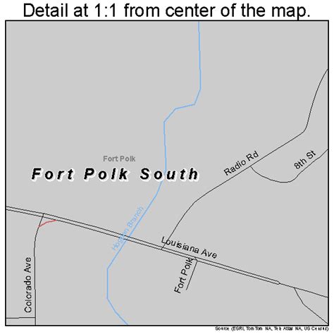 Fort Polk South Louisiana Street Map 2226757