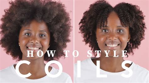 How To Style Short Coily Hair : Coily Pulled Back Puff Perfect Coily Corkscrews Are Pulled Back ...