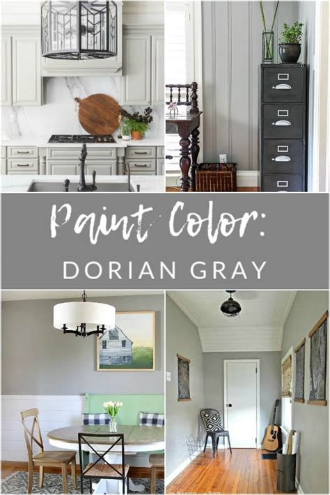 Sherwin Williams Dorian Gray SW 7017 - My Favorite Paint Colors - The Crazy Craft Lady