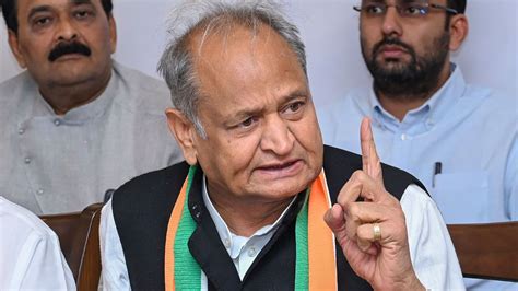 Rajasthan: CM Ashok Gehlot throws mike at Barmer district collector ...