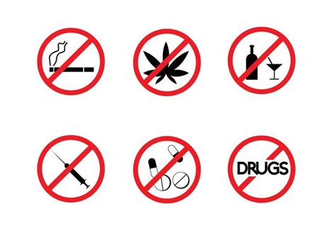 Free No Drugs Signs Vector - Download Free Vector Art, Stock Graphics ...