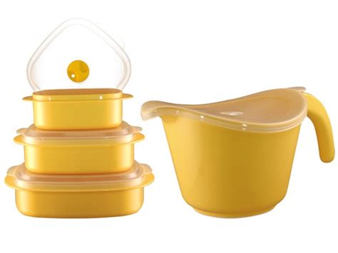 Batter Bowl, Lid & 6-Piece Set Lemon