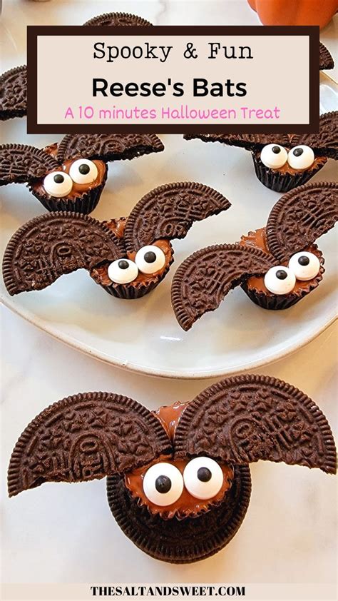 Halloween Reese's Bats- The Salt and Sweet Kitchen | Recipe | Halloween oreo treats, Oreo treats ...