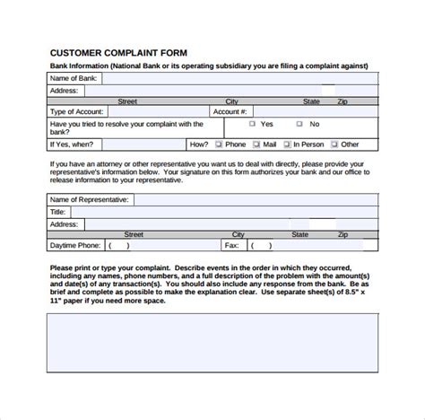 Sample Customer Complaint Form Examples - 8+ Free Documents In PDF, Word