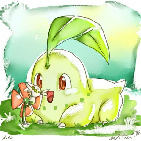 Chikorita by Remember2fly1 on DeviantArt