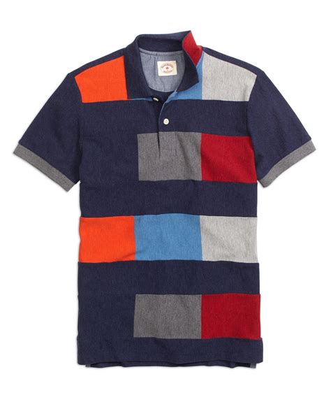 Brooks Brothers Color-block Polo Shirt in Navy (Blue) for Men - Lyst