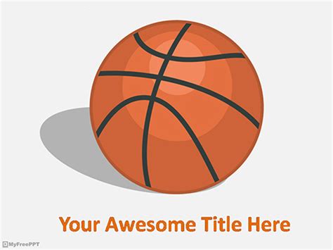 Free Basketball Game PowerPoint Template - Download Free PowerPoint PPT