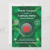 Tropical Summer Virtual Birthday Party Invitation | Zazzle