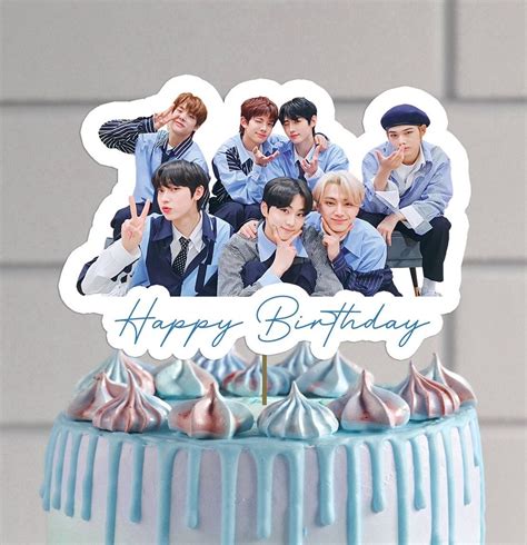 Instant Printable CUSTOM Enhypen Kpop Cake Topper Birthday - Etsy Canada | Идеи для рисунков