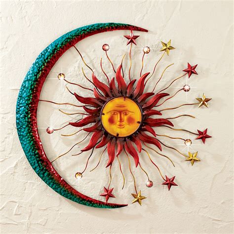 Metal Moon Sun and Stars Wall Decor | Collections Etc.