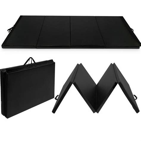 New Black 4x10x2" Gymnastics Mat Thick Folding Panel Gym Fitness ...