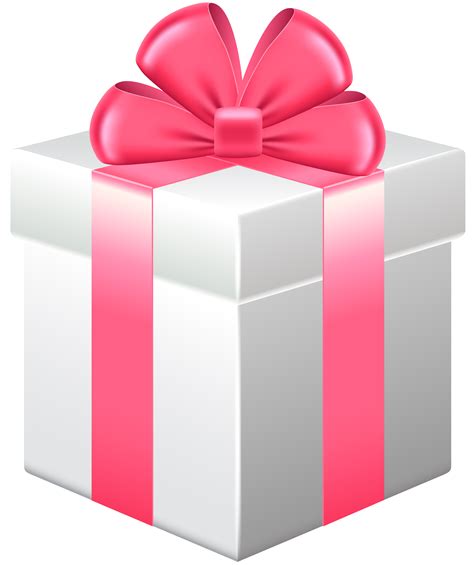 Gift Box with Pink Bow PNG Clipart - Best WEB Clipart