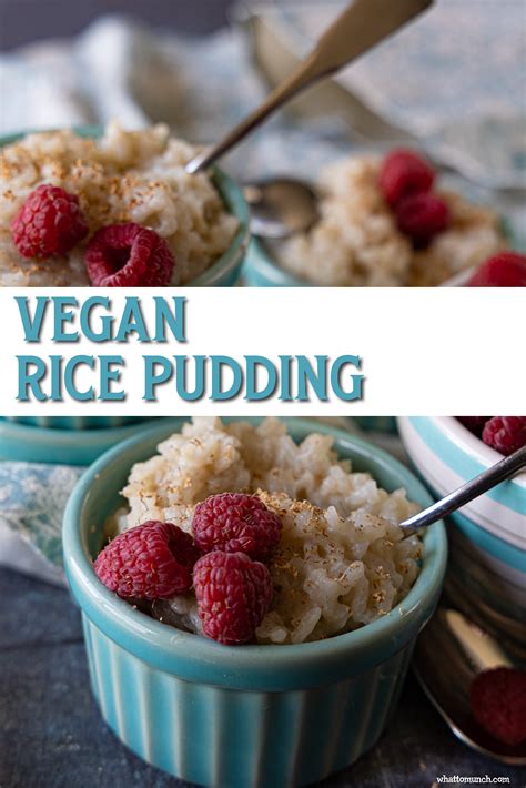 Vegan Rice Pudding - whattomunch.com