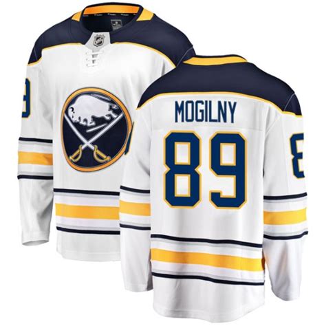 Youth Buffalo Sabres Alexander Mogilny Fanatics Branded Breakaway Away Jersey - White