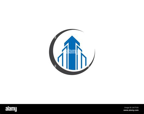 Real estate vector logo design, Building logo, property logo, Real estate agent logo Stock ...