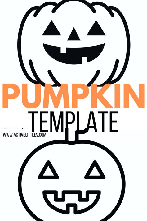 Pumpkin Template - Active Littles