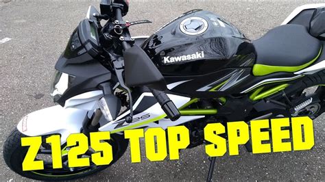 KAWASAKI Z125 TOP SPEED! - YouTube